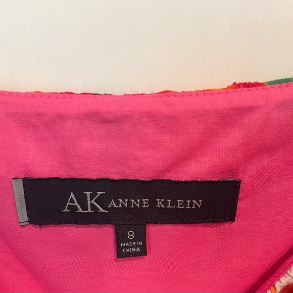 Anne Klein Pink Orange Maxi Sun Dress - Picture 5 of 8